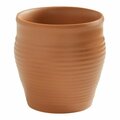 American Metalcraft Marra 4 oz. Terracotta Round Melamine Pot 124MRPT4TC